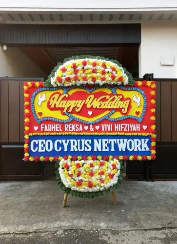 Papan Bunga Pernikahan kestalan